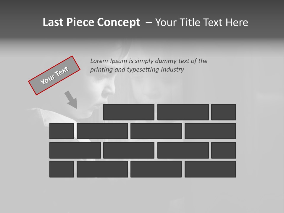 Unhappy Wall Problems PowerPoint Template