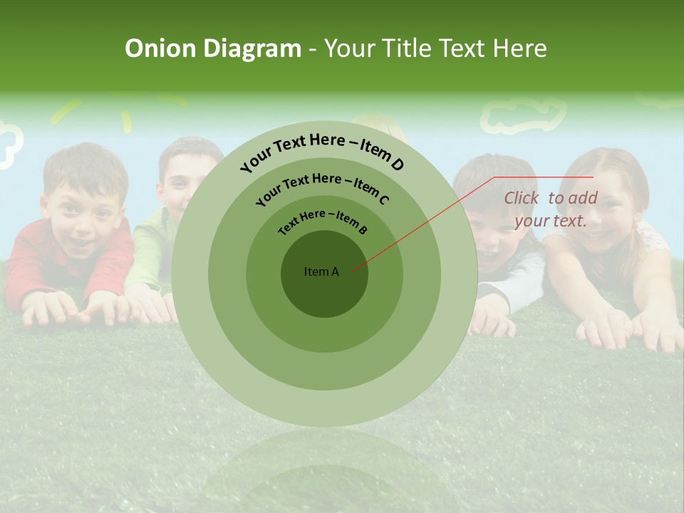 Group Of Happy Children PowerPoint Template