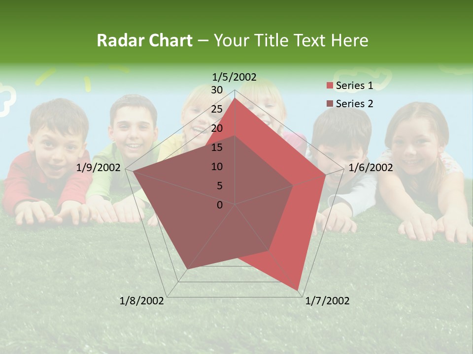 Group Of Happy Children PowerPoint Template