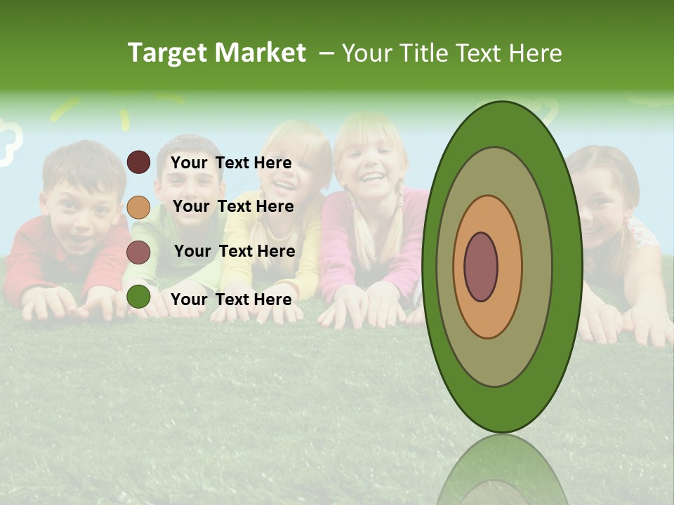 Group Of Happy Children PowerPoint Template