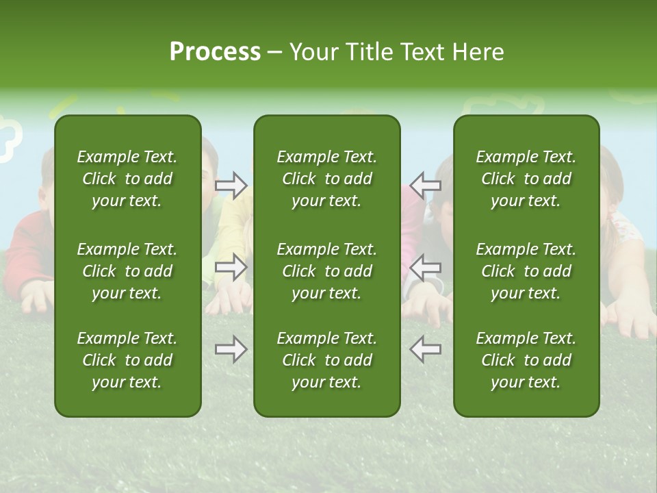 Group Of Happy Children PowerPoint Template