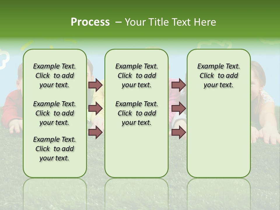 Group Of Happy Children PowerPoint Template