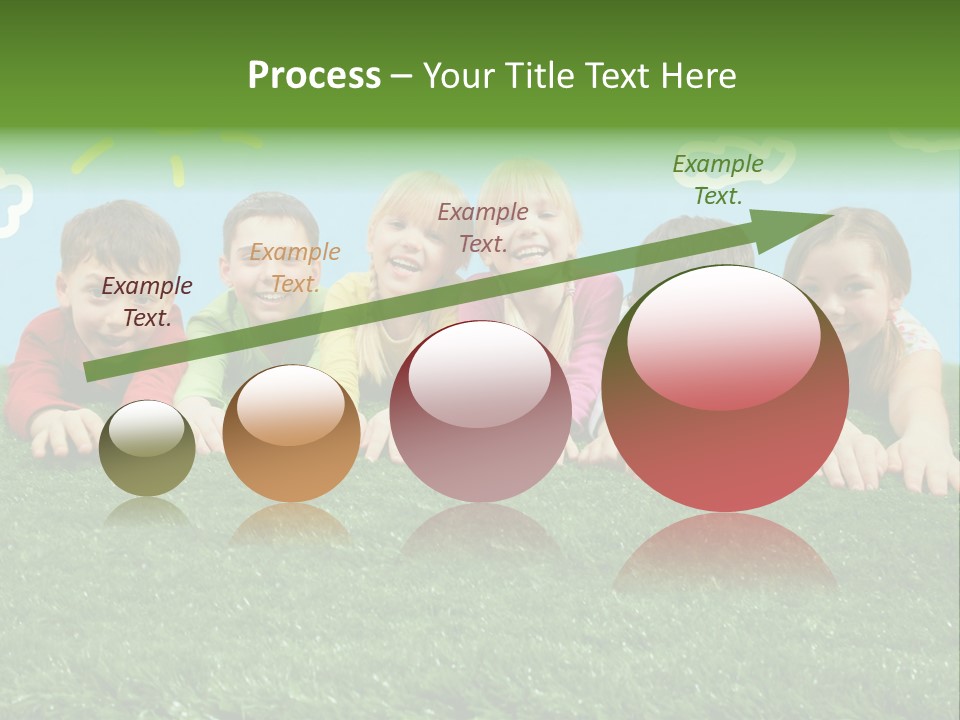 Group Of Happy Children PowerPoint Template