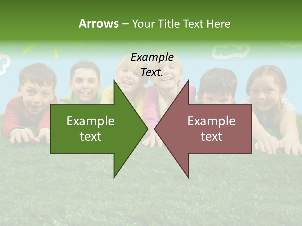 Group Of Happy Children PowerPoint Template