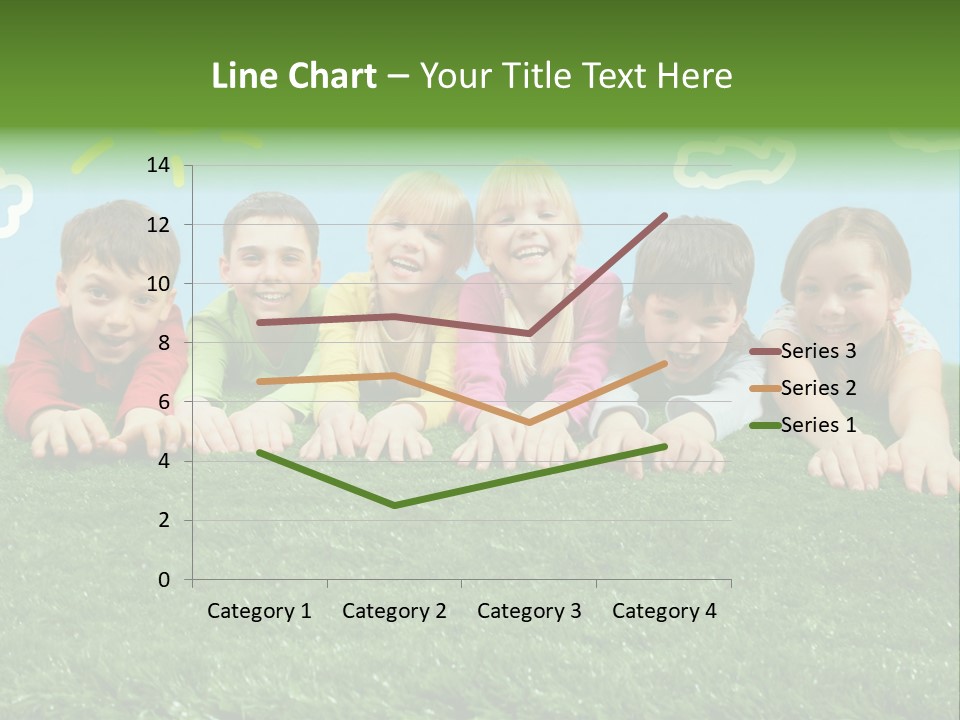 Group Of Happy Children PowerPoint Template
