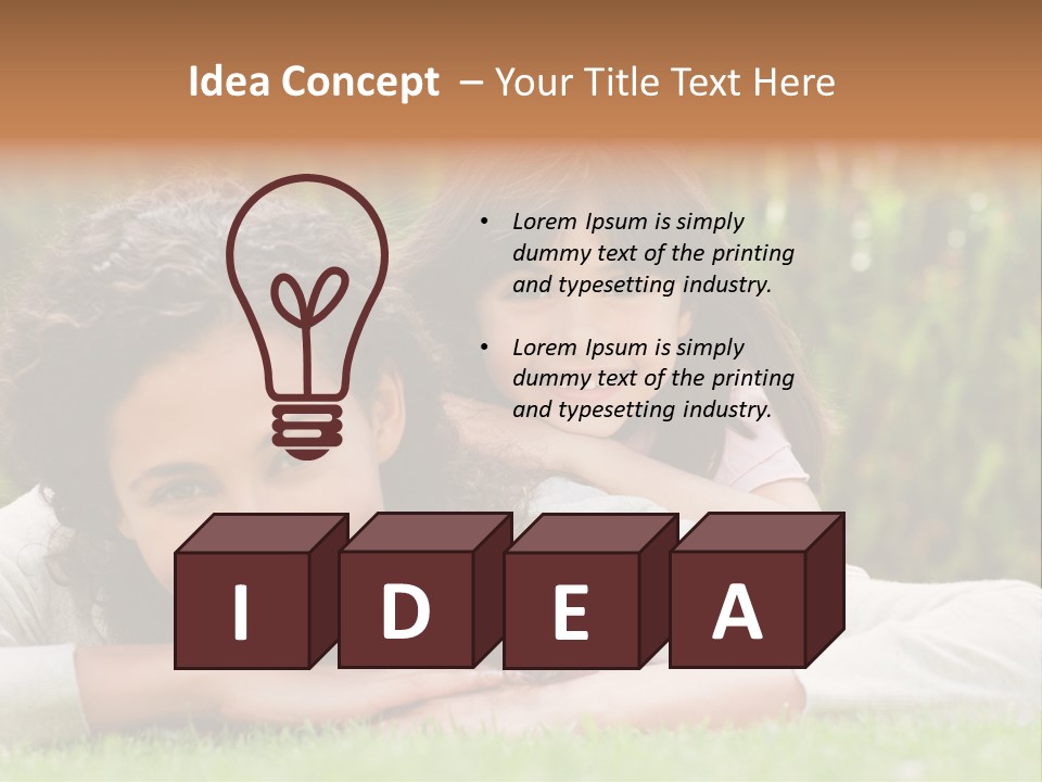 Mother Person Caucasian PowerPoint Template