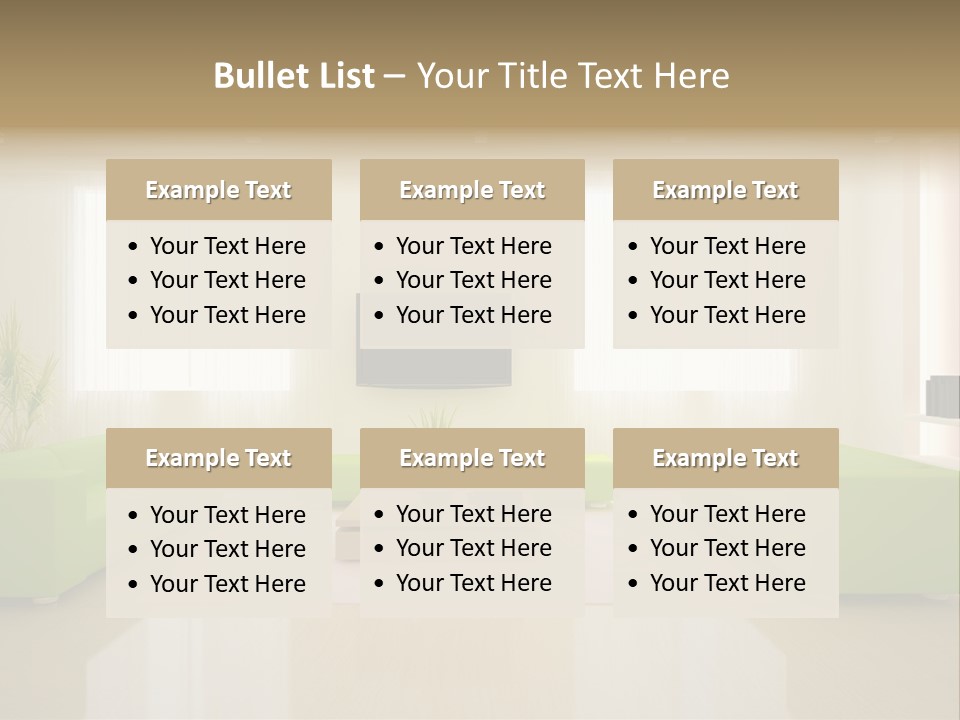 Interior Green Expensive PowerPoint Template