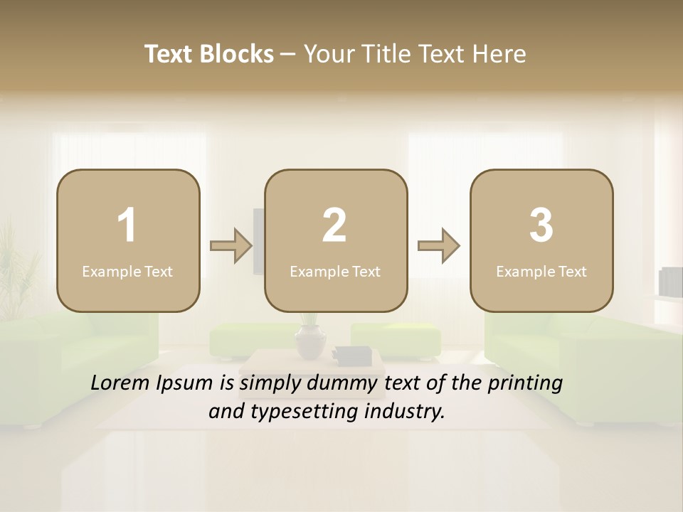 Interior Green Expensive PowerPoint Template