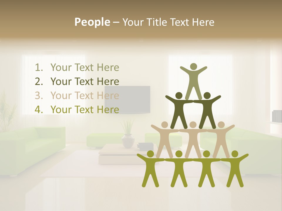 Interior Green Expensive PowerPoint Template