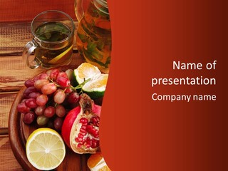 Wine Organic Red PowerPoint Template