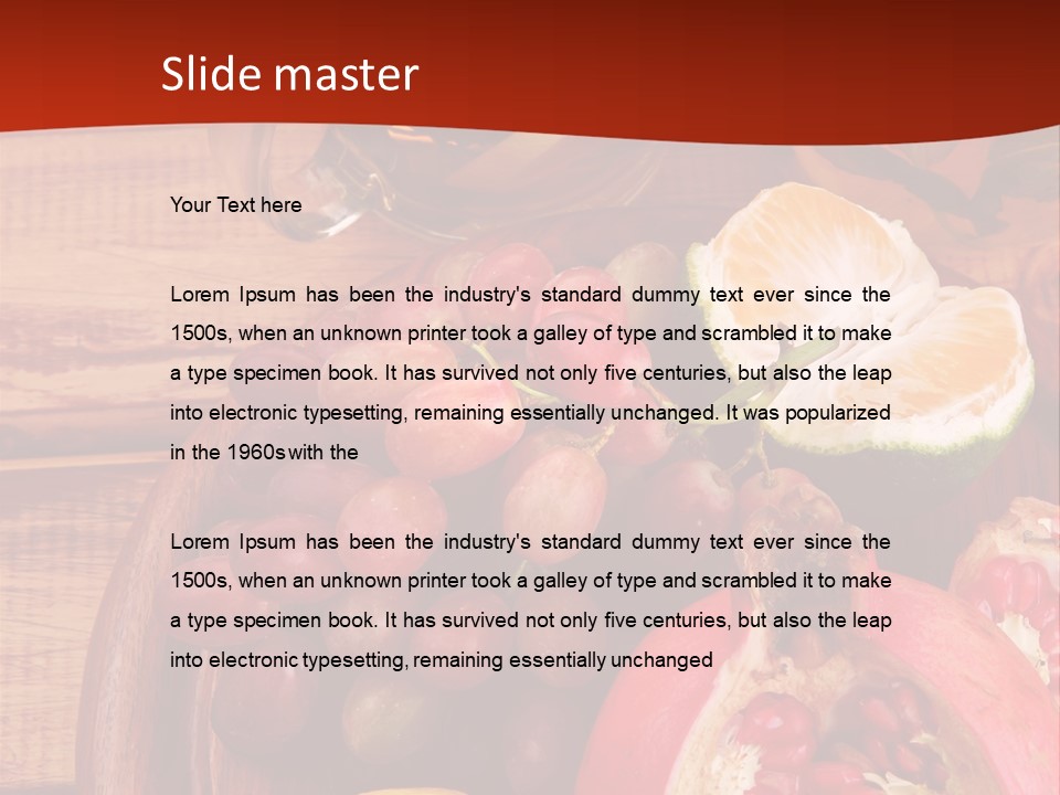 Wine Organic Red PowerPoint Template