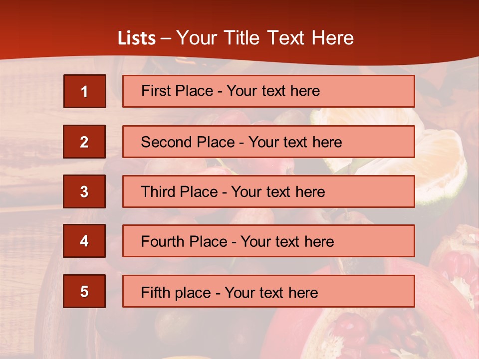 Wine Organic Red PowerPoint Template