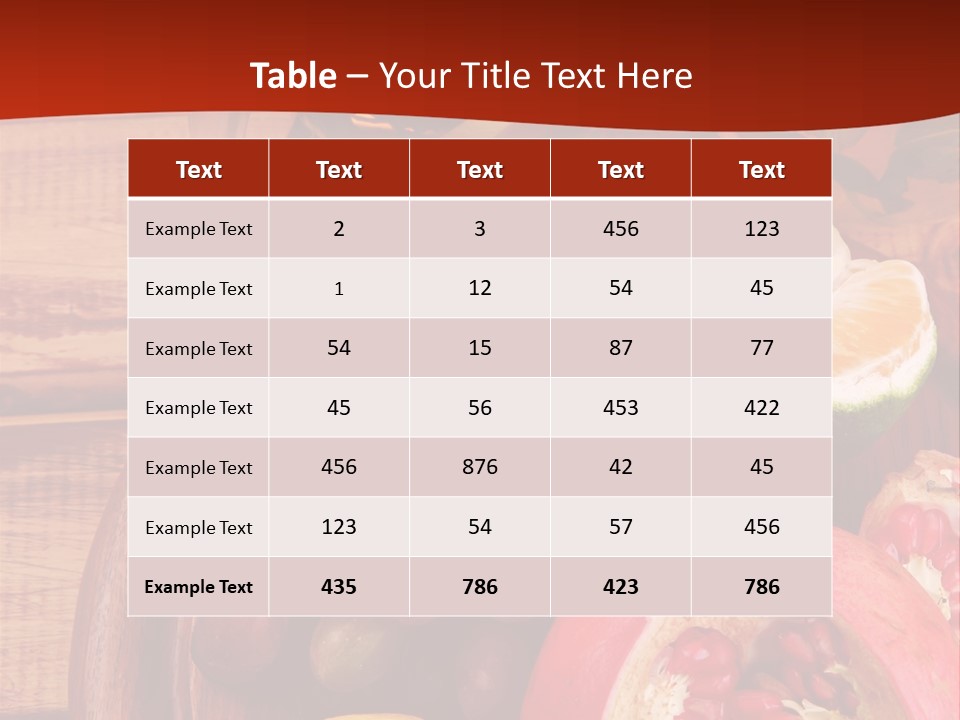 Wine Organic Red PowerPoint Template