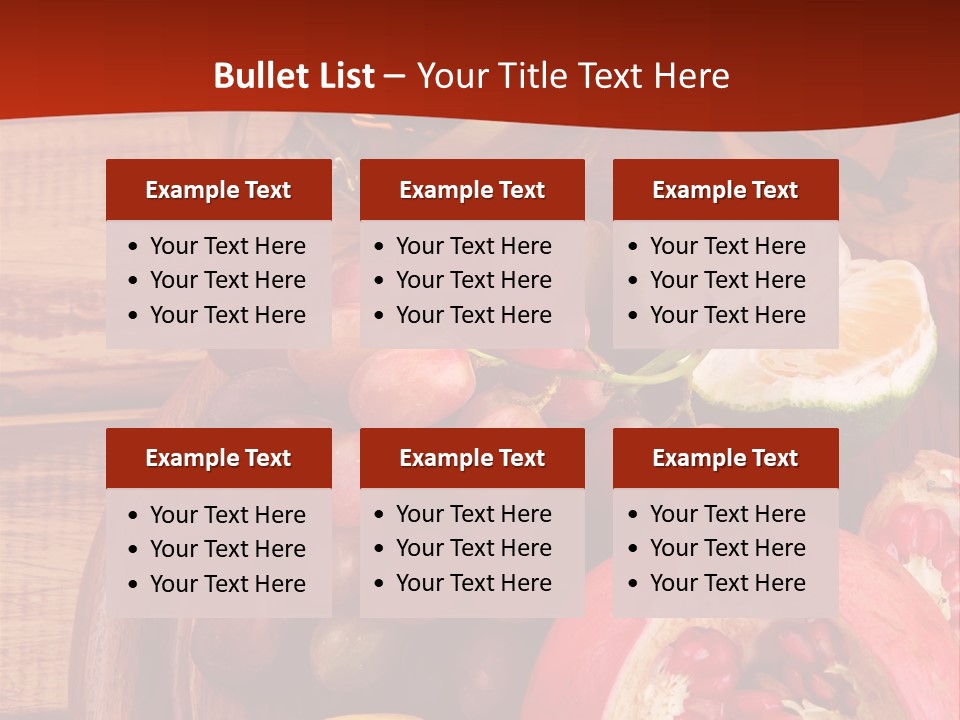 Wine Organic Red PowerPoint Template