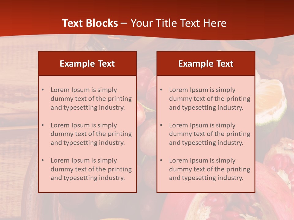 Wine Organic Red PowerPoint Template