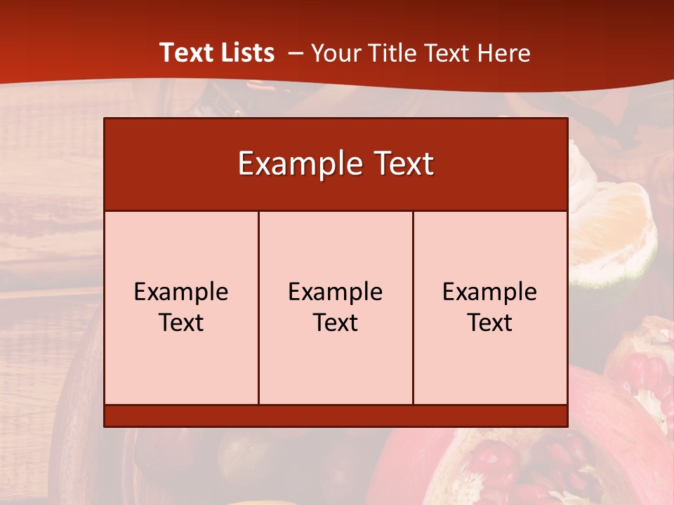 Wine Organic Red PowerPoint Template
