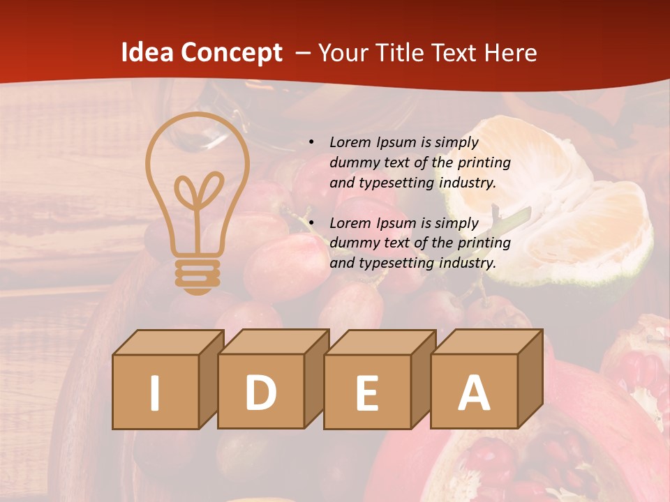 Wine Organic Red PowerPoint Template