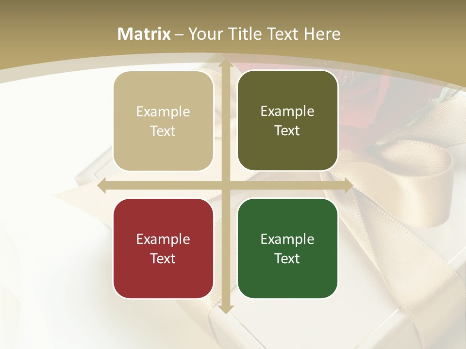 Golden Art Silk PowerPoint Template