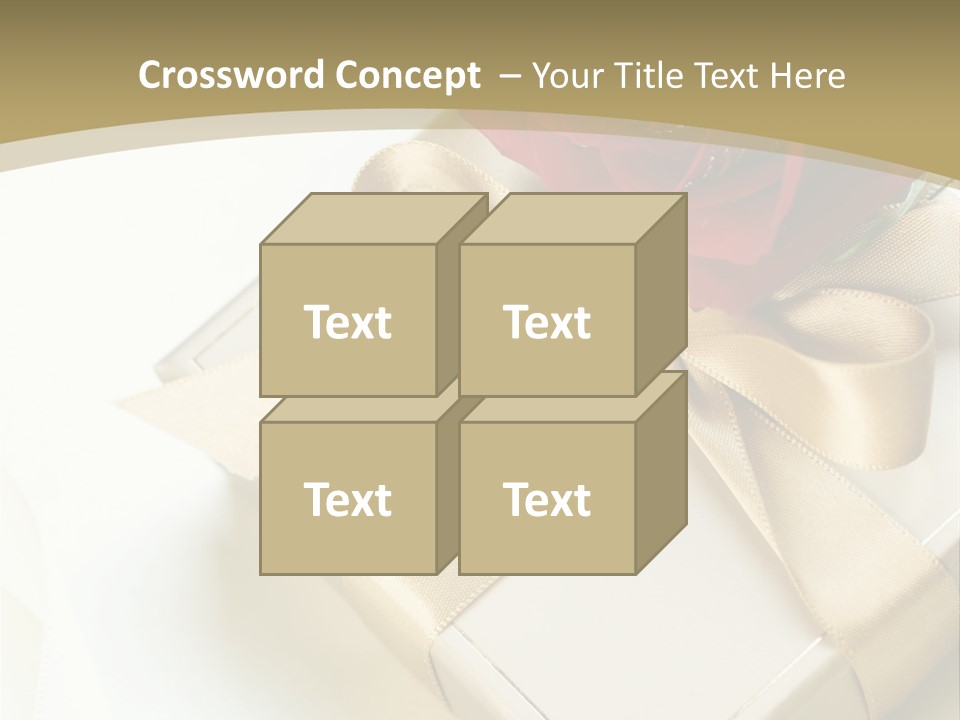 Golden Art Silk PowerPoint Template