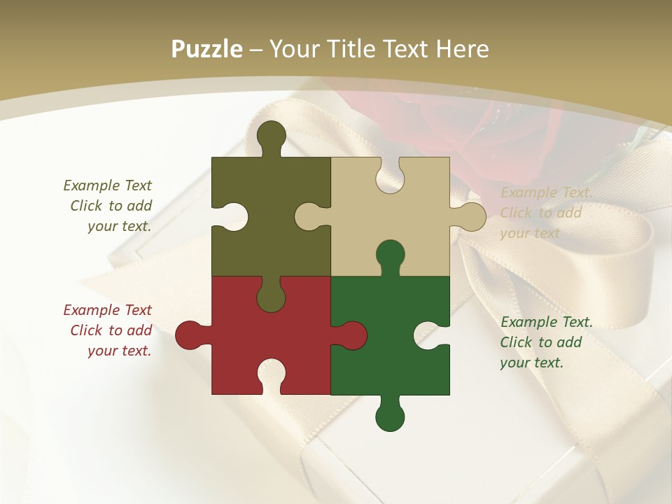 Golden Art Silk PowerPoint Template