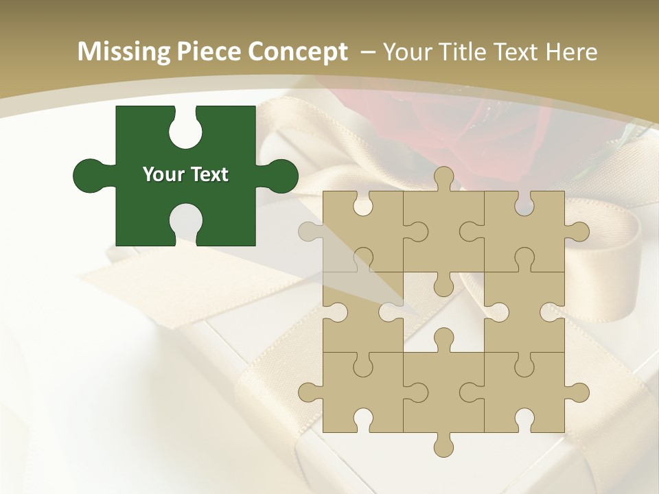 Golden Art Silk PowerPoint Template