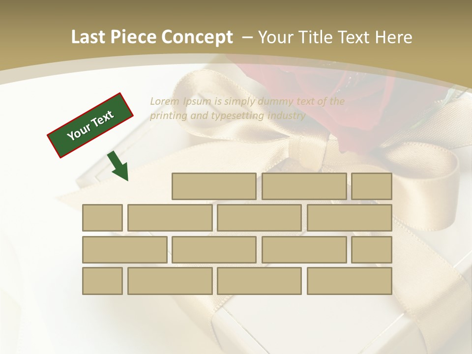 Golden Art Silk PowerPoint Template