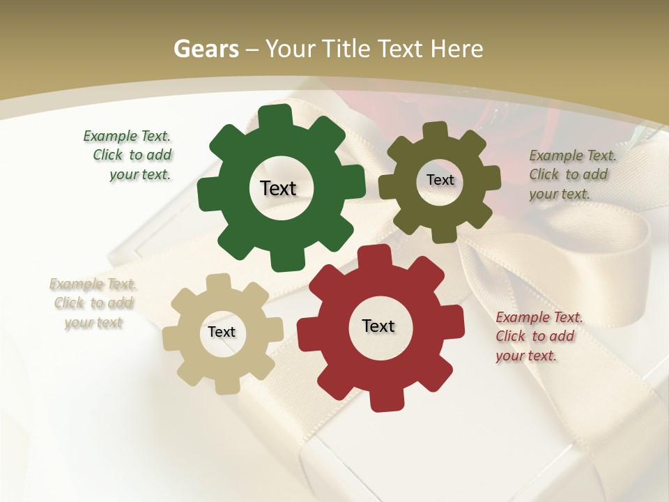 Golden Art Silk PowerPoint Template