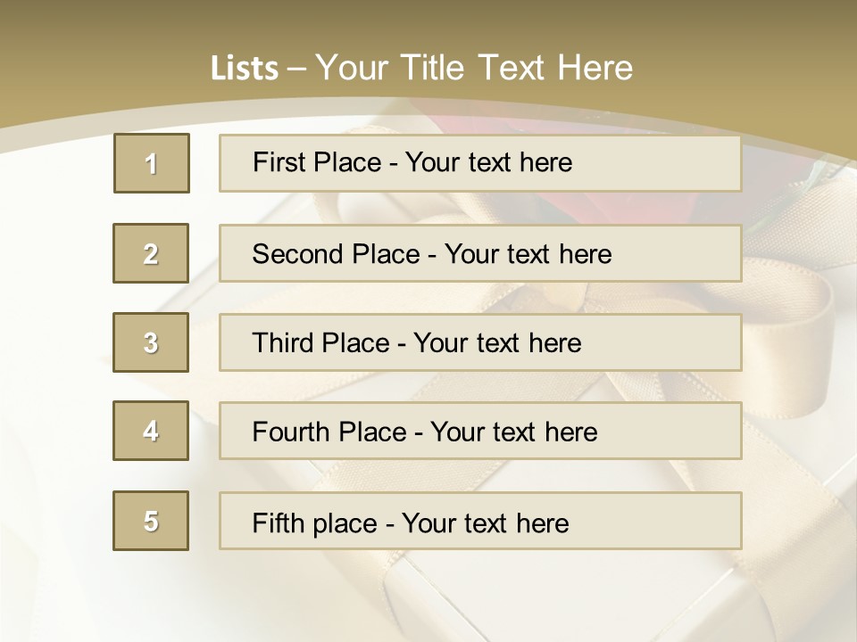 Golden Art Silk PowerPoint Template