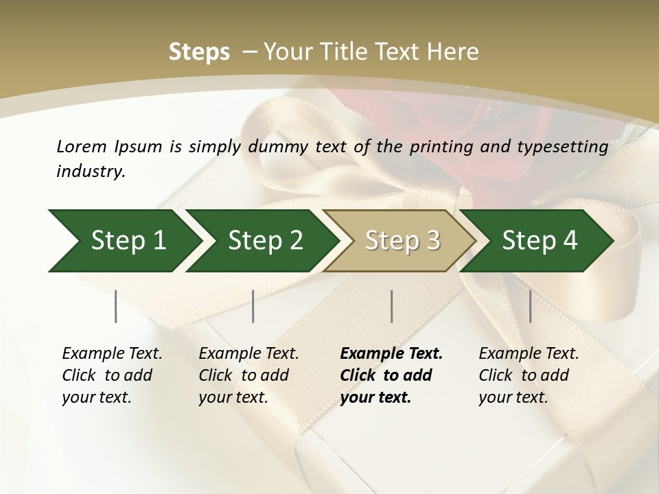 Golden Art Silk PowerPoint Template