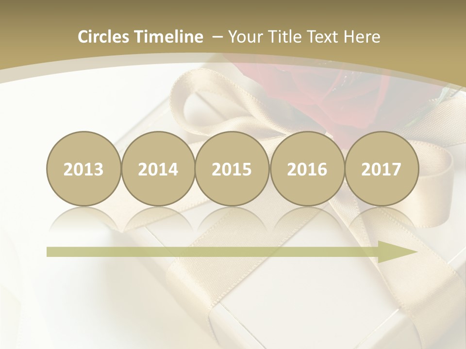 Golden Art Silk PowerPoint Template