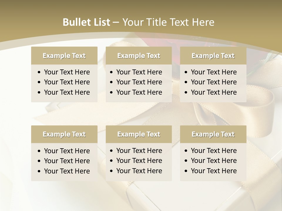 Golden Art Silk PowerPoint Template