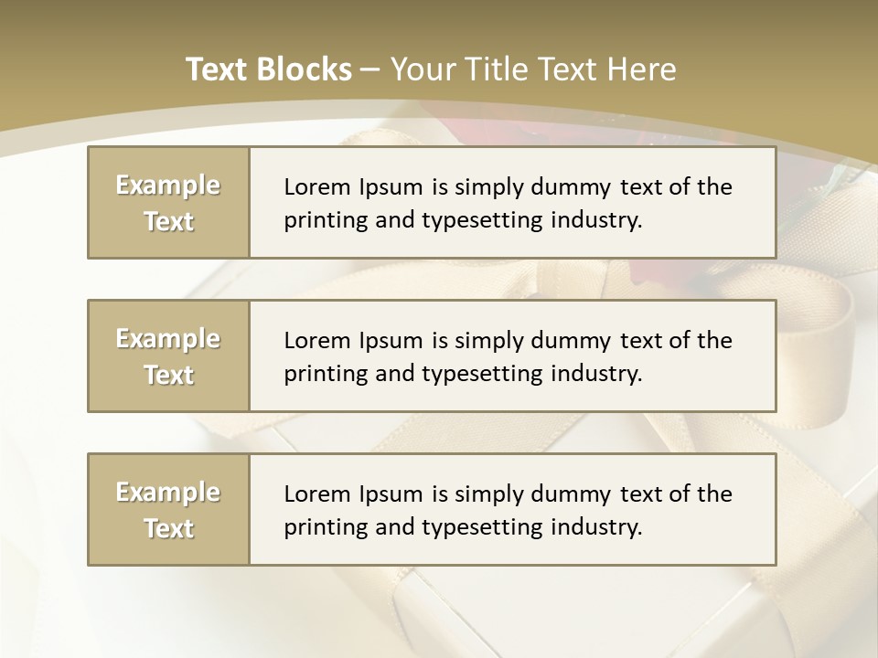 Golden Art Silk PowerPoint Template