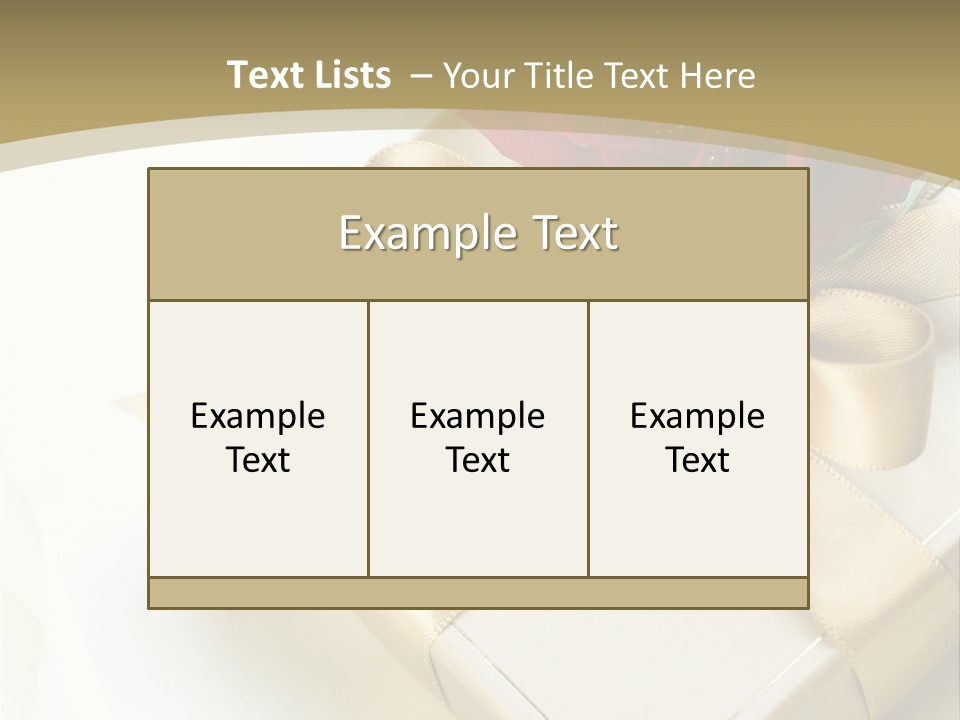 Golden Art Silk PowerPoint Template