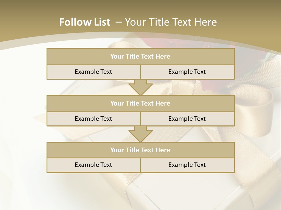 Golden Art Silk PowerPoint Template