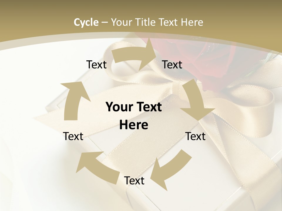 Golden Art Silk PowerPoint Template