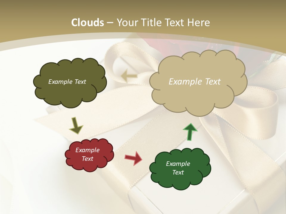 Golden Art Silk PowerPoint Template