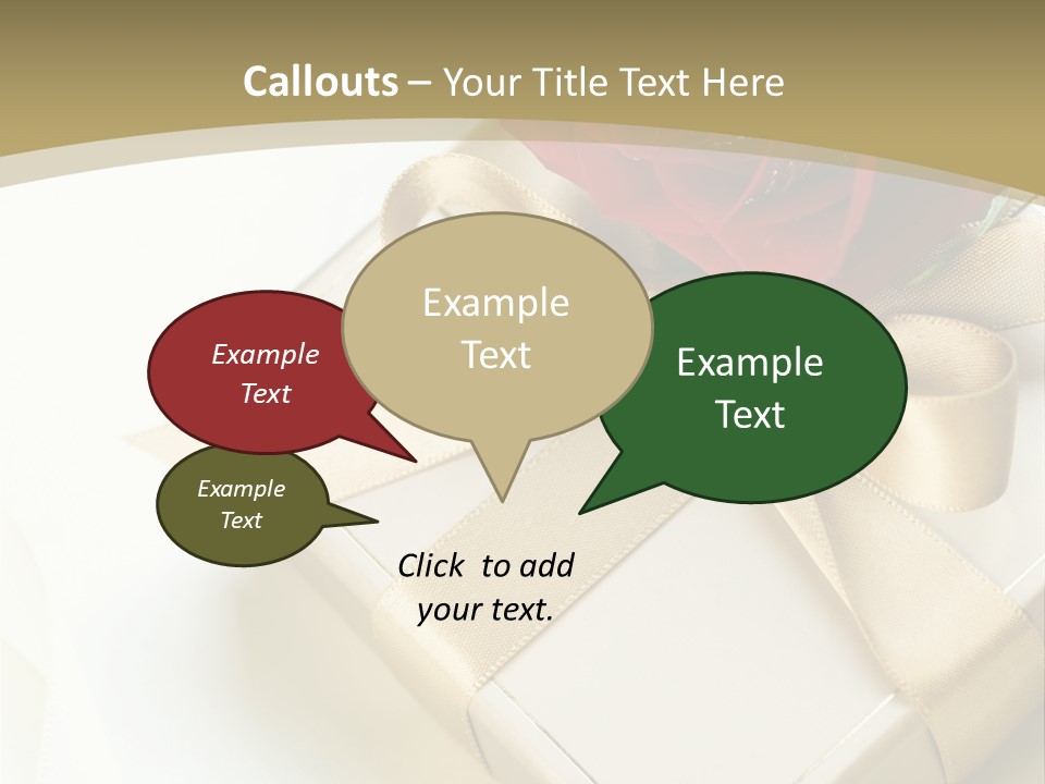 Golden Art Silk PowerPoint Template