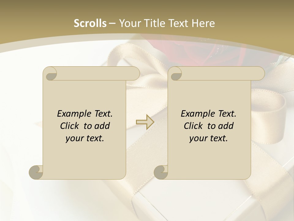 Golden Art Silk PowerPoint Template
