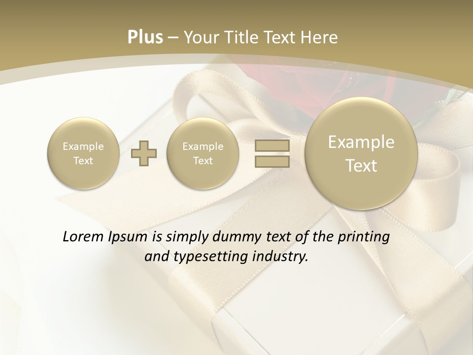 Golden Art Silk PowerPoint Template