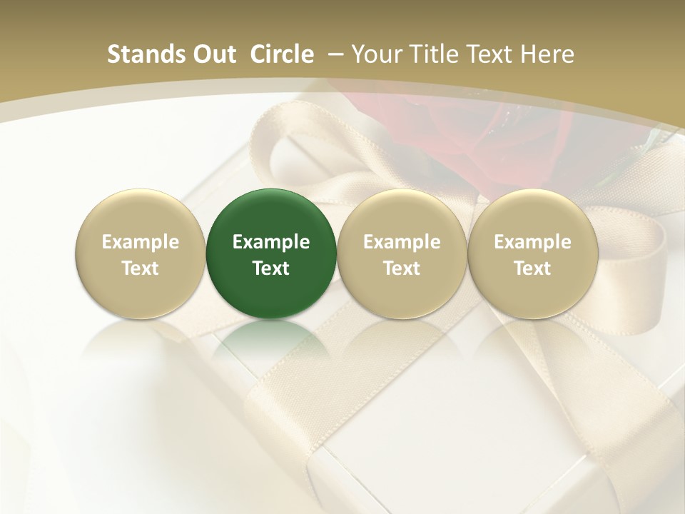 Golden Art Silk PowerPoint Template