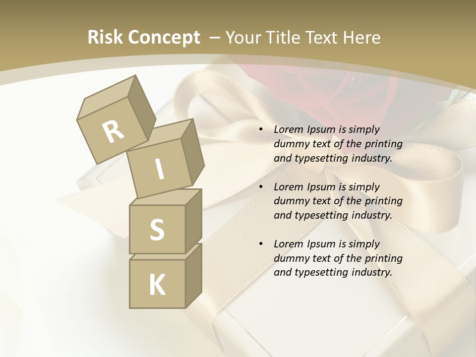 Golden Art Silk PowerPoint Template