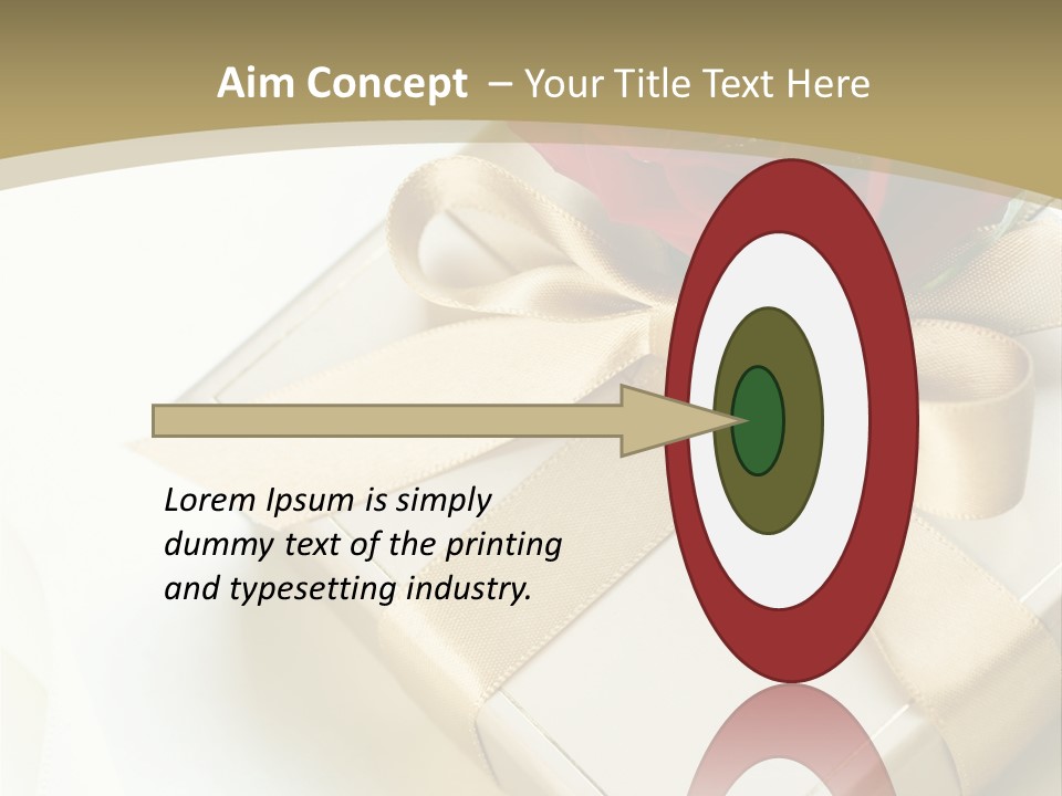 Golden Art Silk PowerPoint Template