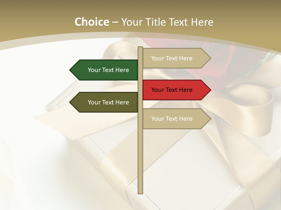 Golden Art Silk PowerPoint Template