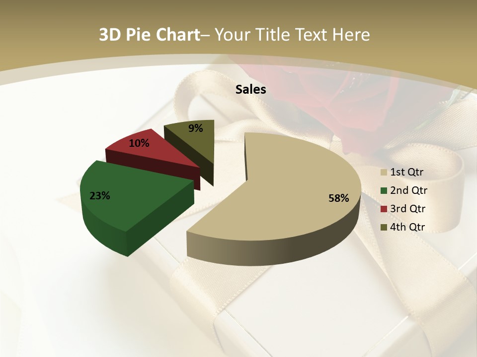 Golden Art Silk PowerPoint Template