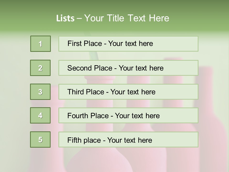 Cleanliness Studio Sensuousness PowerPoint Template