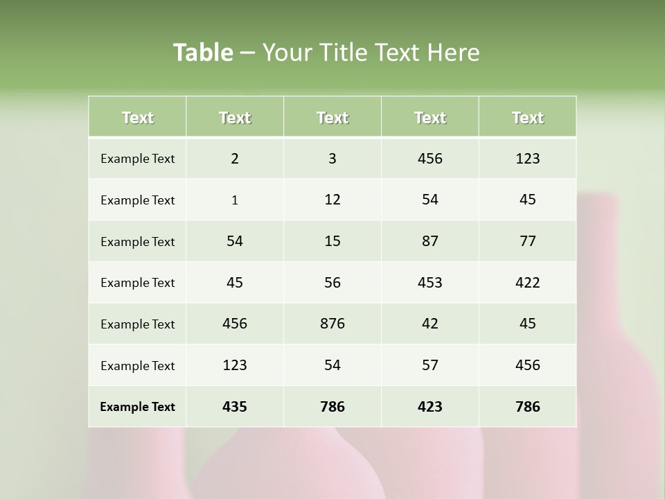 Cleanliness Studio Sensuousness PowerPoint Template