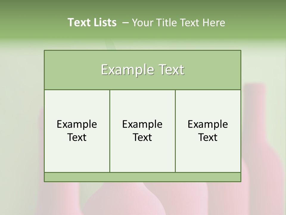 Cleanliness Studio Sensuousness PowerPoint Template