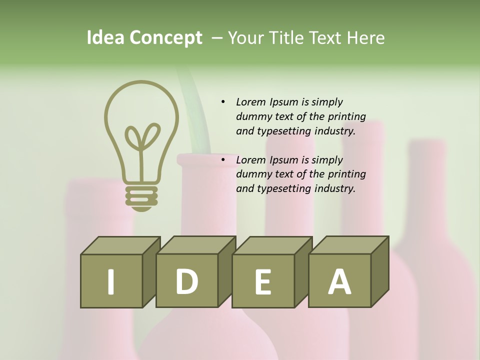 Cleanliness Studio Sensuousness PowerPoint Template