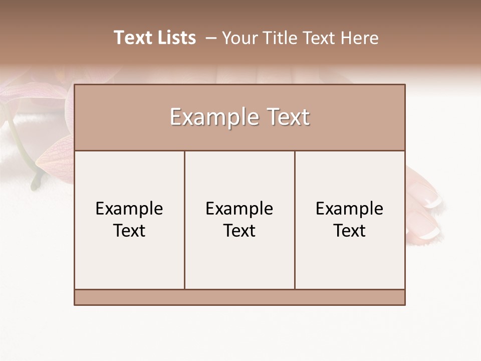 French Nails PowerPoint Template