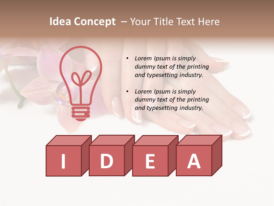 French Nails PowerPoint Template